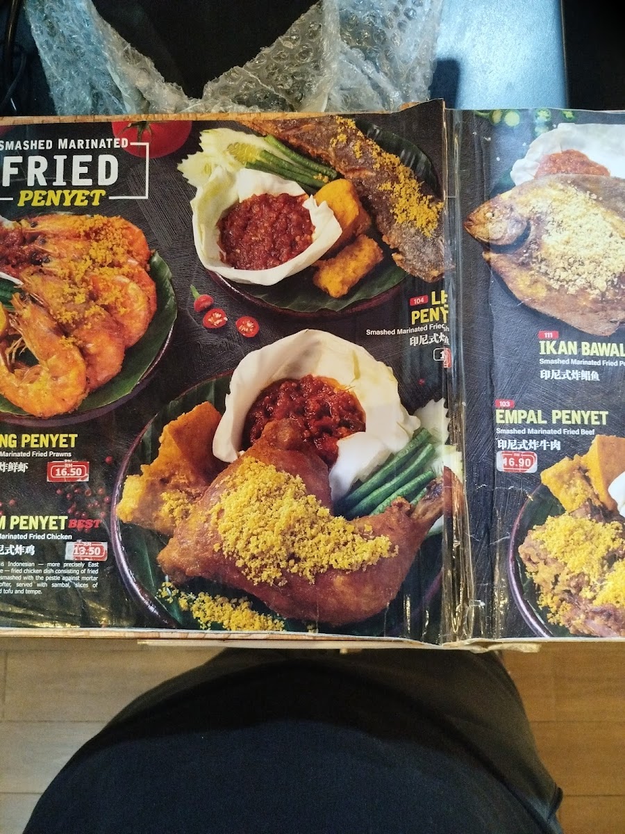 Ayam Penyet Best Sunway Putra Mall Photo Menu 1