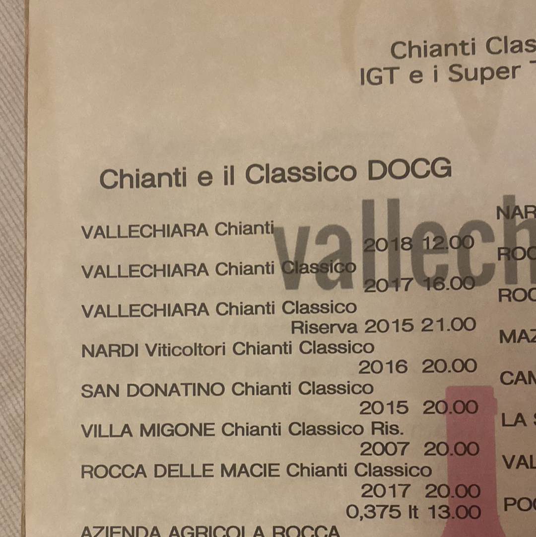 Ristorante Vallechiara Photo Menu 1