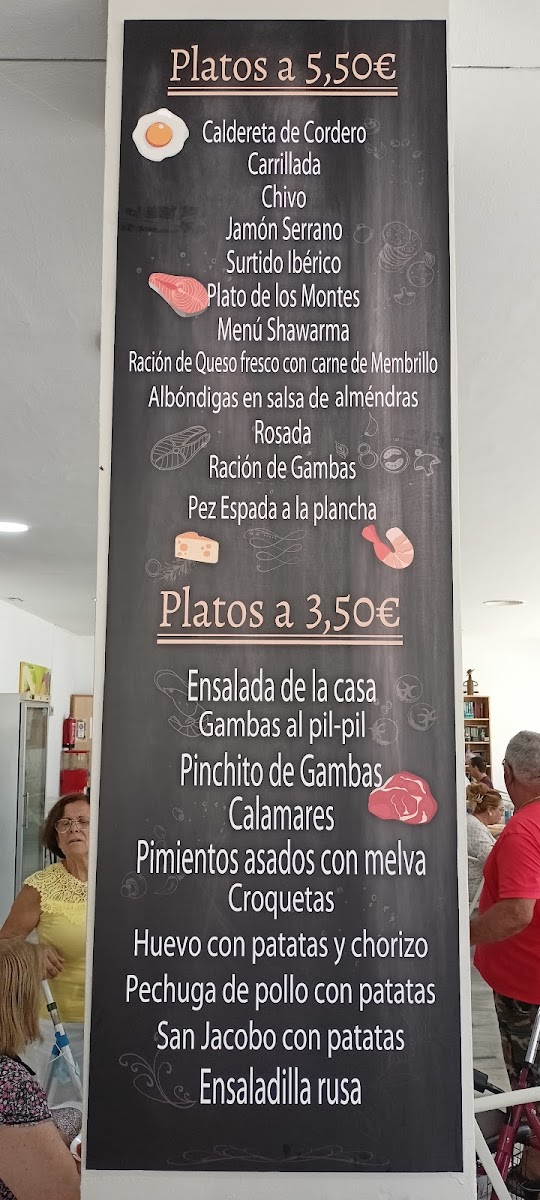 Cafetería Centro Social Avda.Isaac Peral Málaga, La Luz Photo Menu 7