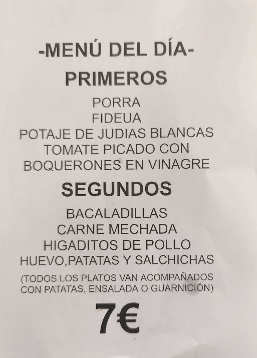 Cafetería Centro Social Avda.Isaac Peral Málaga, La Luz Photo Menu 8