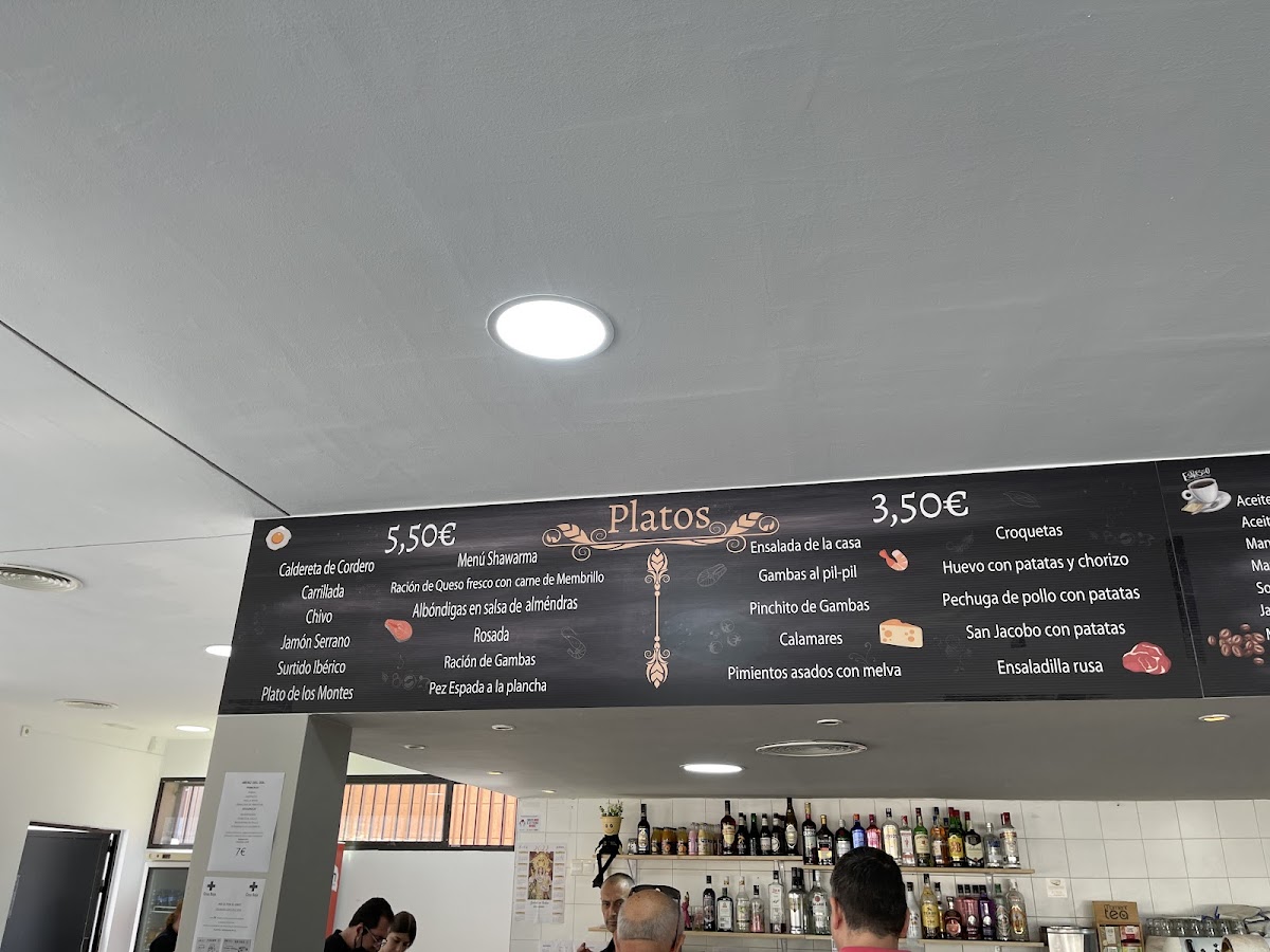 Cafetería Centro Social Avda.Isaac Peral Málaga, La Luz Photo Menu 9