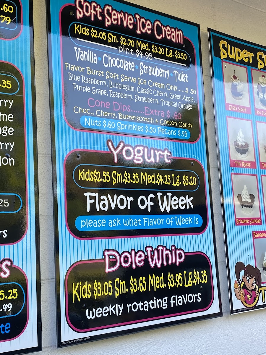 Frosty Freeze Photo Menu 8