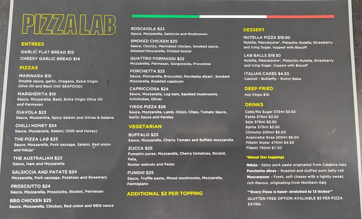 Pizza Lab Photo Menu 2