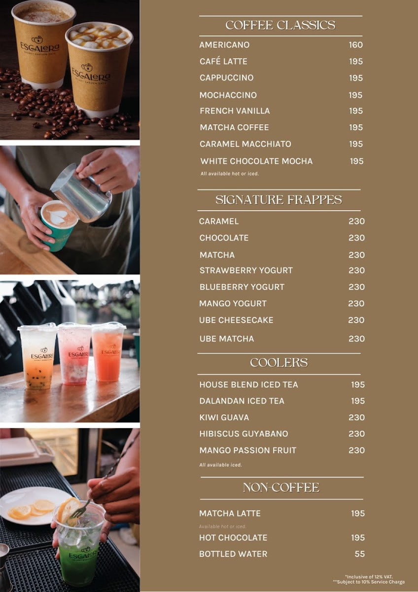 Escalera Cafe Photo Menu 2