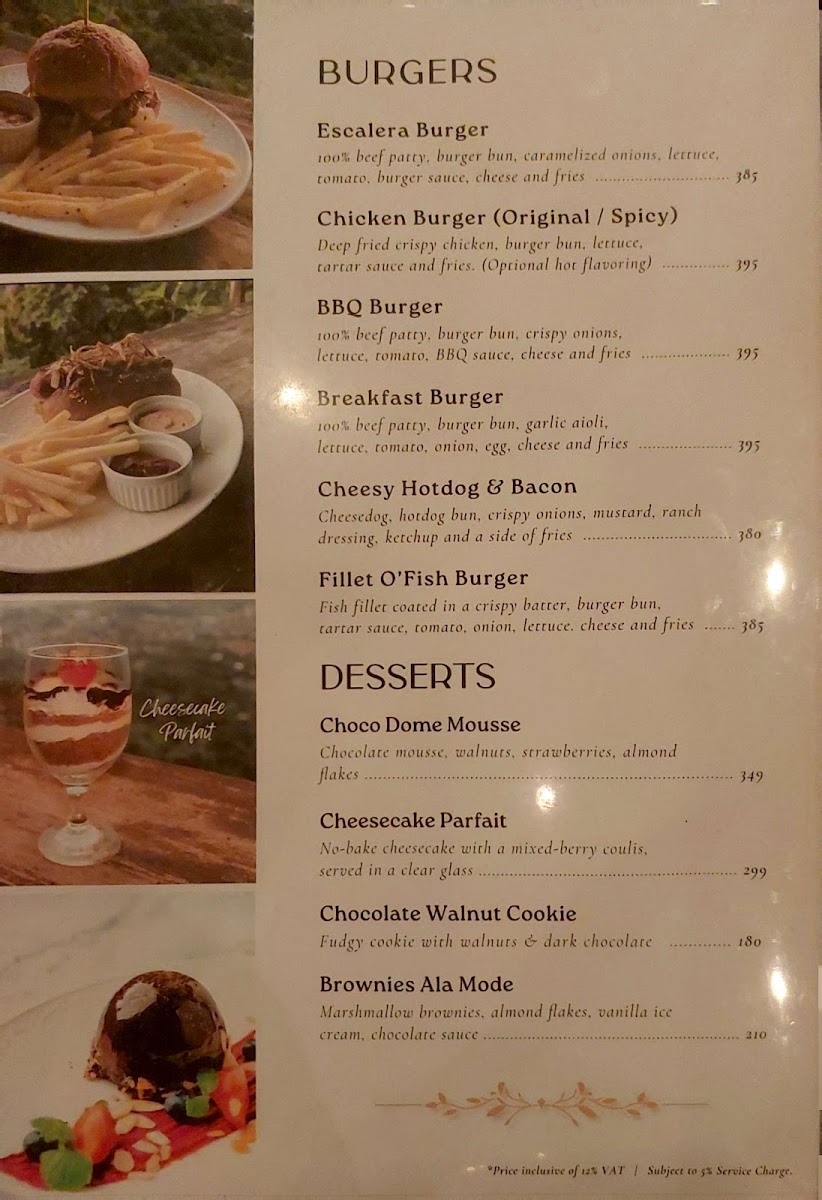 Escalera Cafe Photo Menu 8