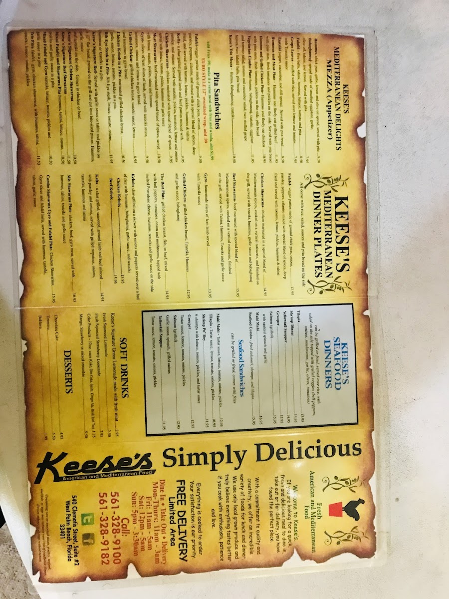Keese's Simply Delicious Photo Menu 10