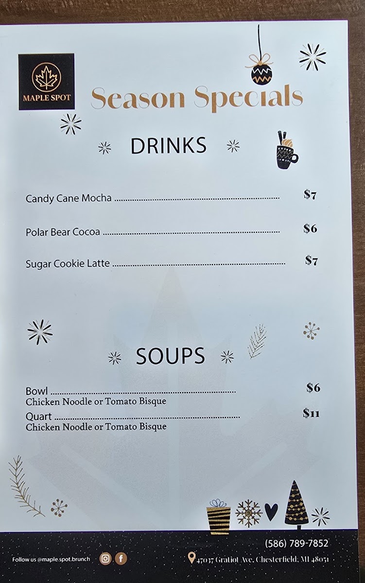Maple Spot brunch Photo Menu 4