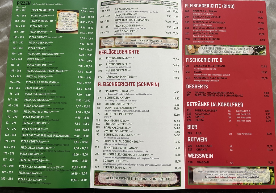 PIZZERIA DA LUIGI II Photo Menu 1