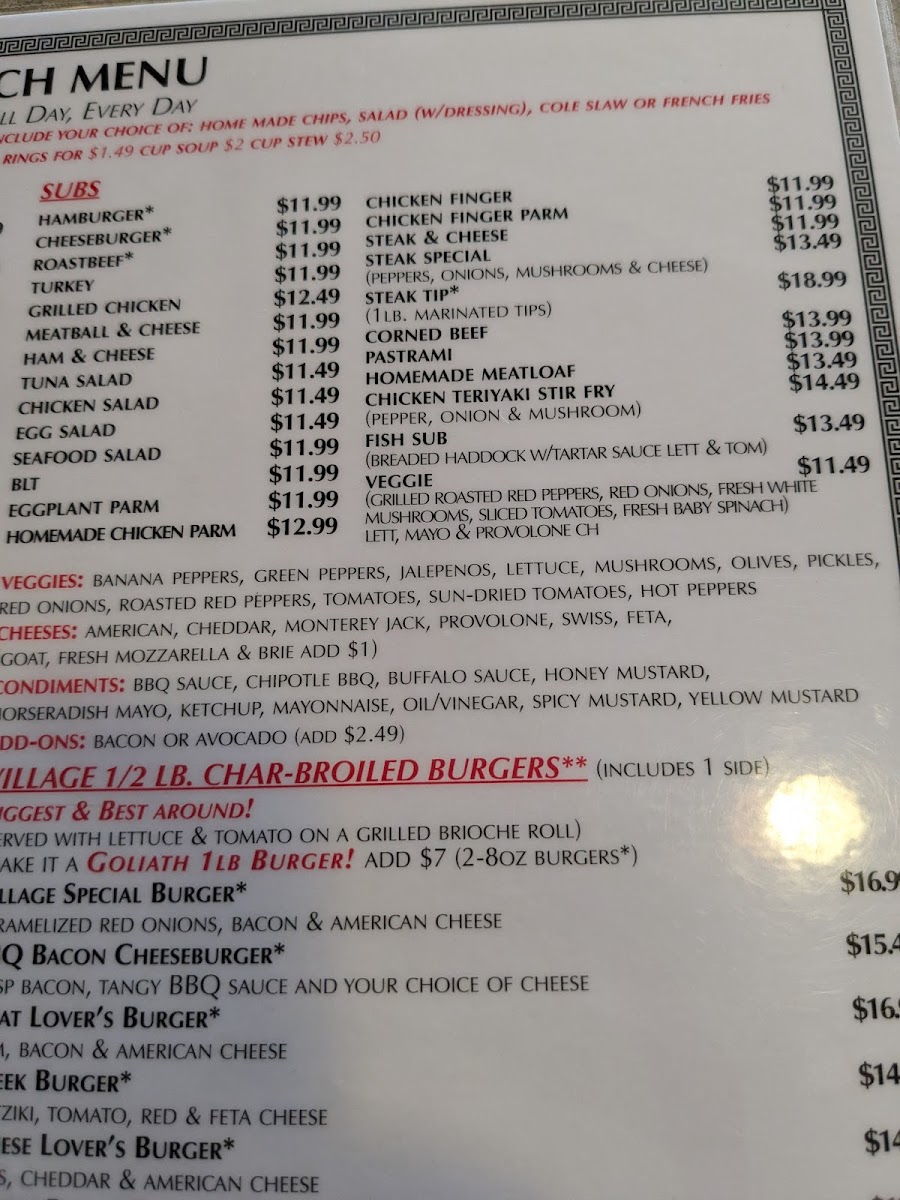 Village Cafe Photo Menu 7