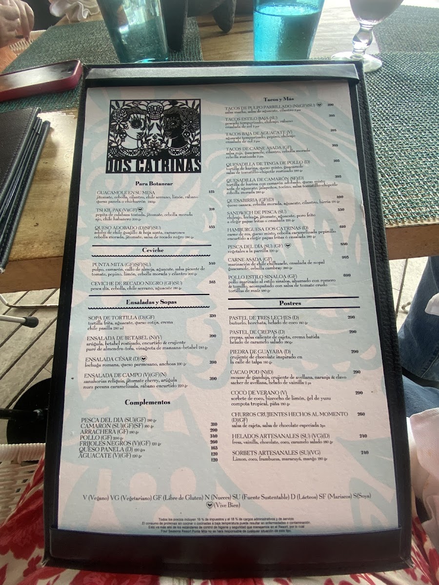 Dos Catrinas Photo Menu 1