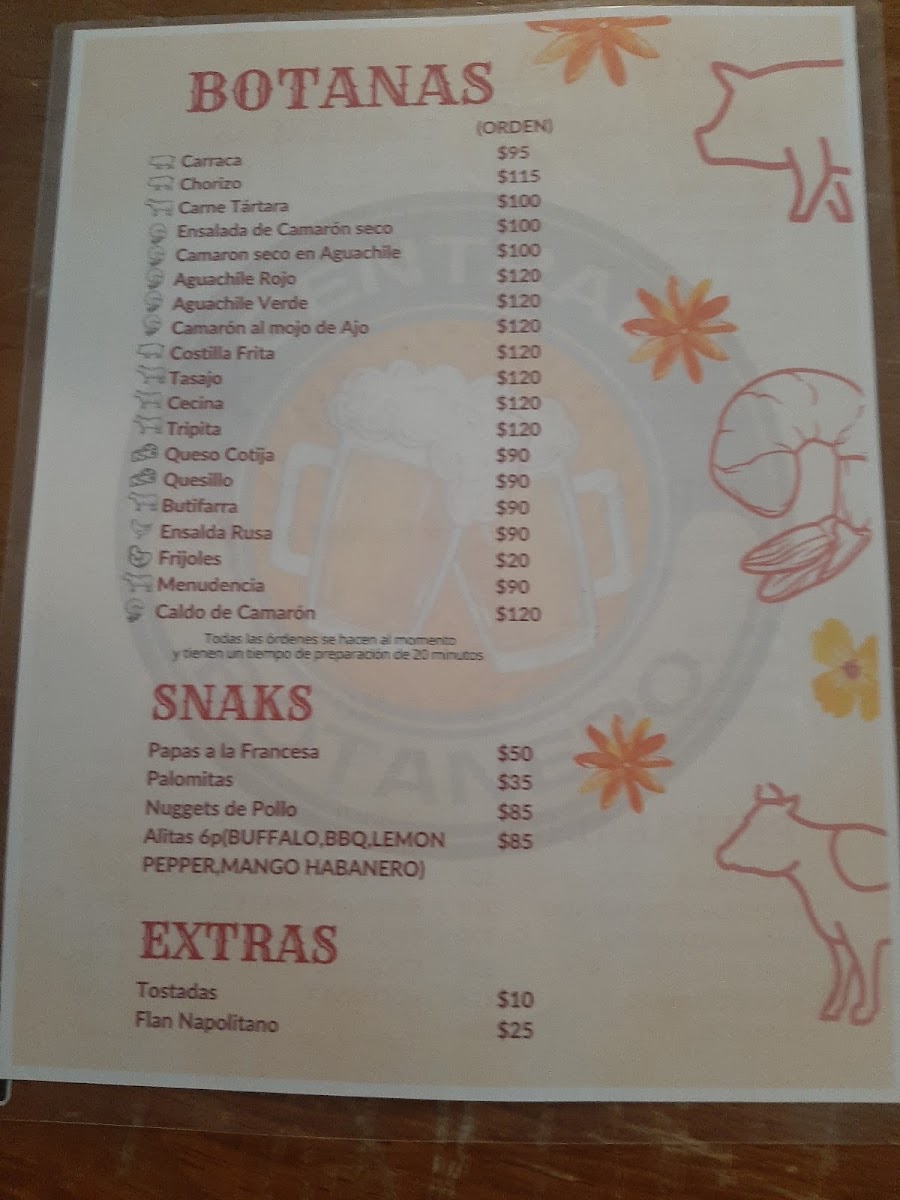 Central Botanero Photo Menu 3