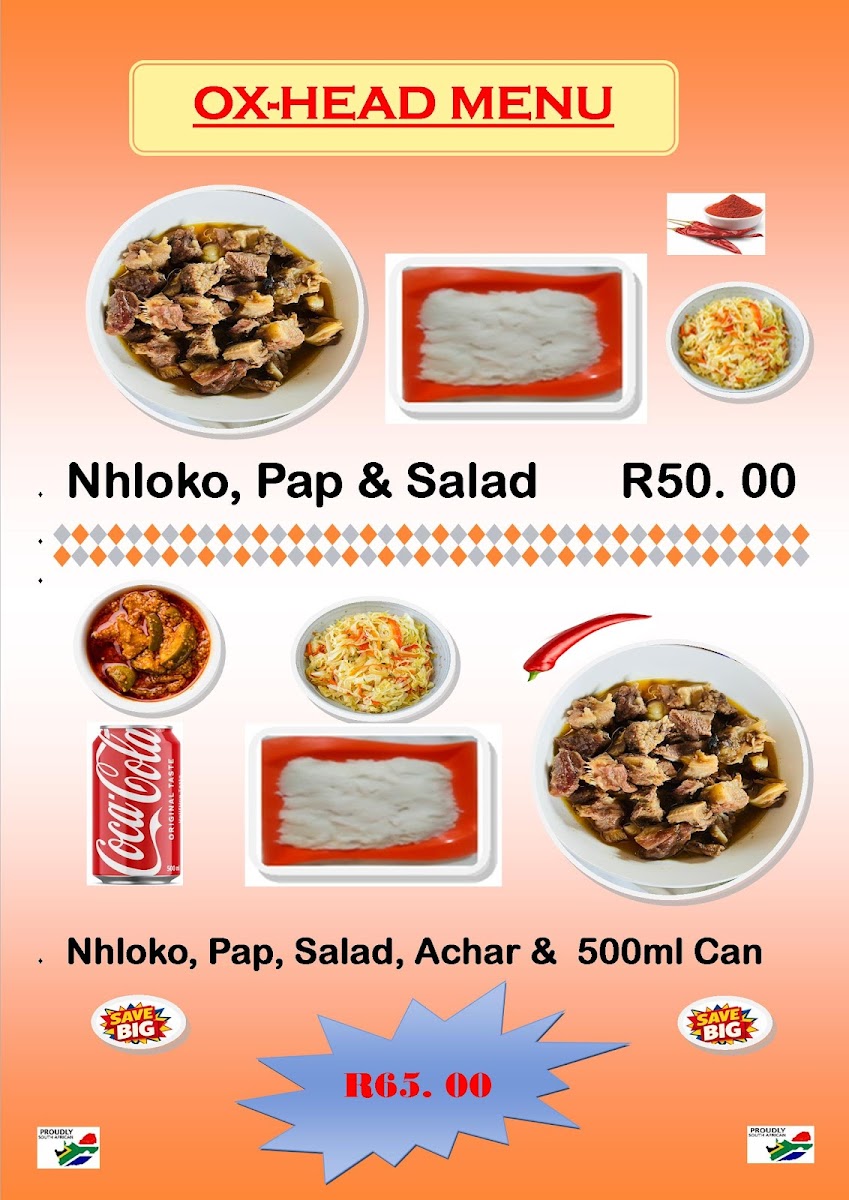 Hlayi African Food Photo Menu 4