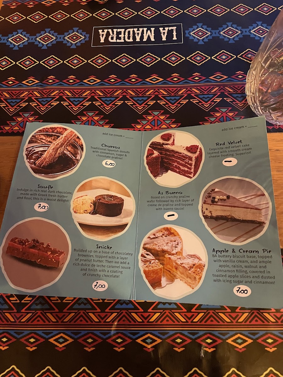 La Madera Tex-Mex Restaurant Photo Menu 1