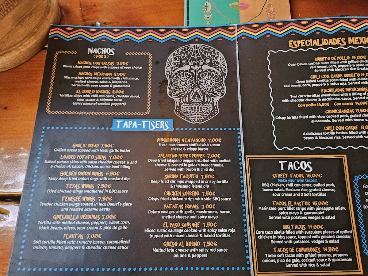 La Madera Tex-Mex Restaurant Photo Menu 2