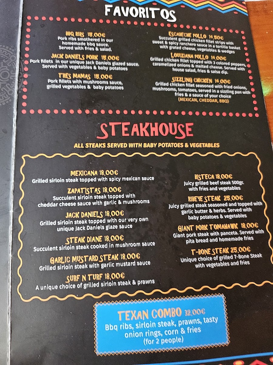 La Madera Tex-Mex Restaurant Photo Menu 3