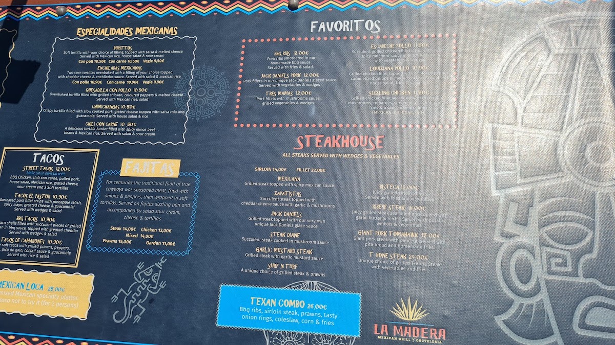 La Madera Tex-Mex Restaurant Photo Menu 8