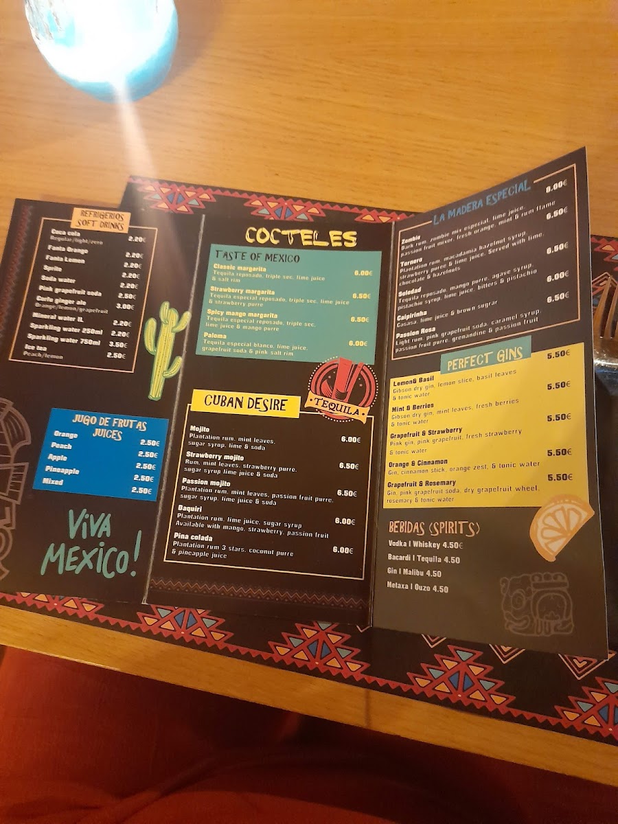 La Madera Tex-Mex Restaurant Photo Menu 9