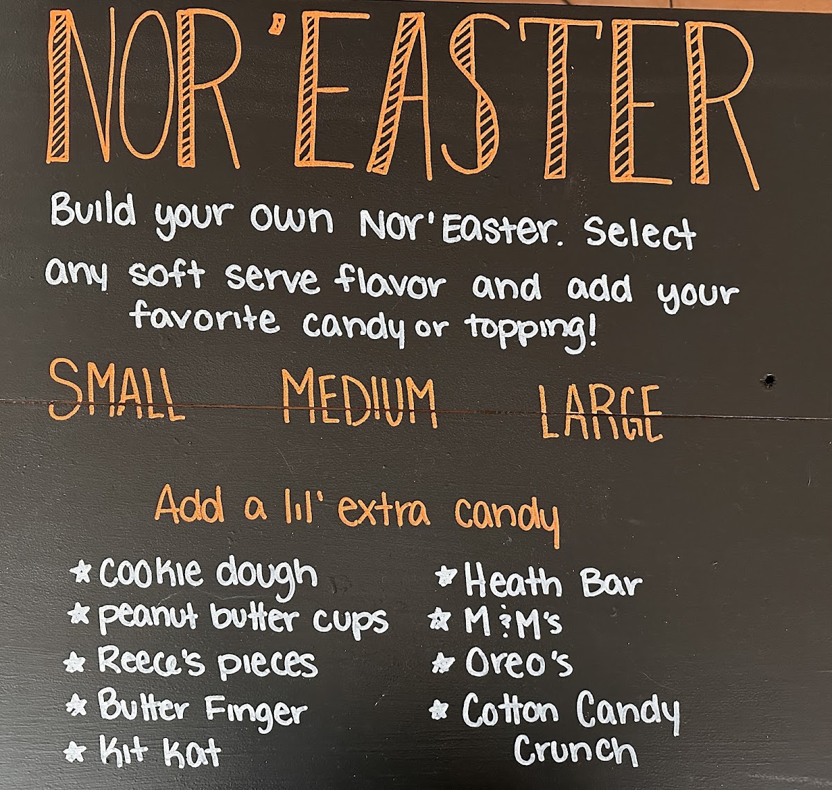 Outpost Scoop Shoppe Photo Menu 2