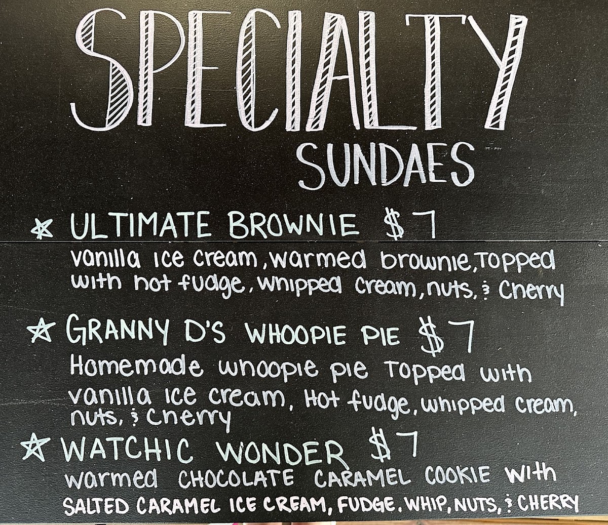 Outpost Scoop Shoppe Photo Menu 4