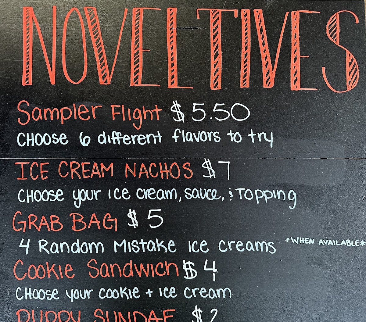 Outpost Scoop Shoppe Photo Menu 8