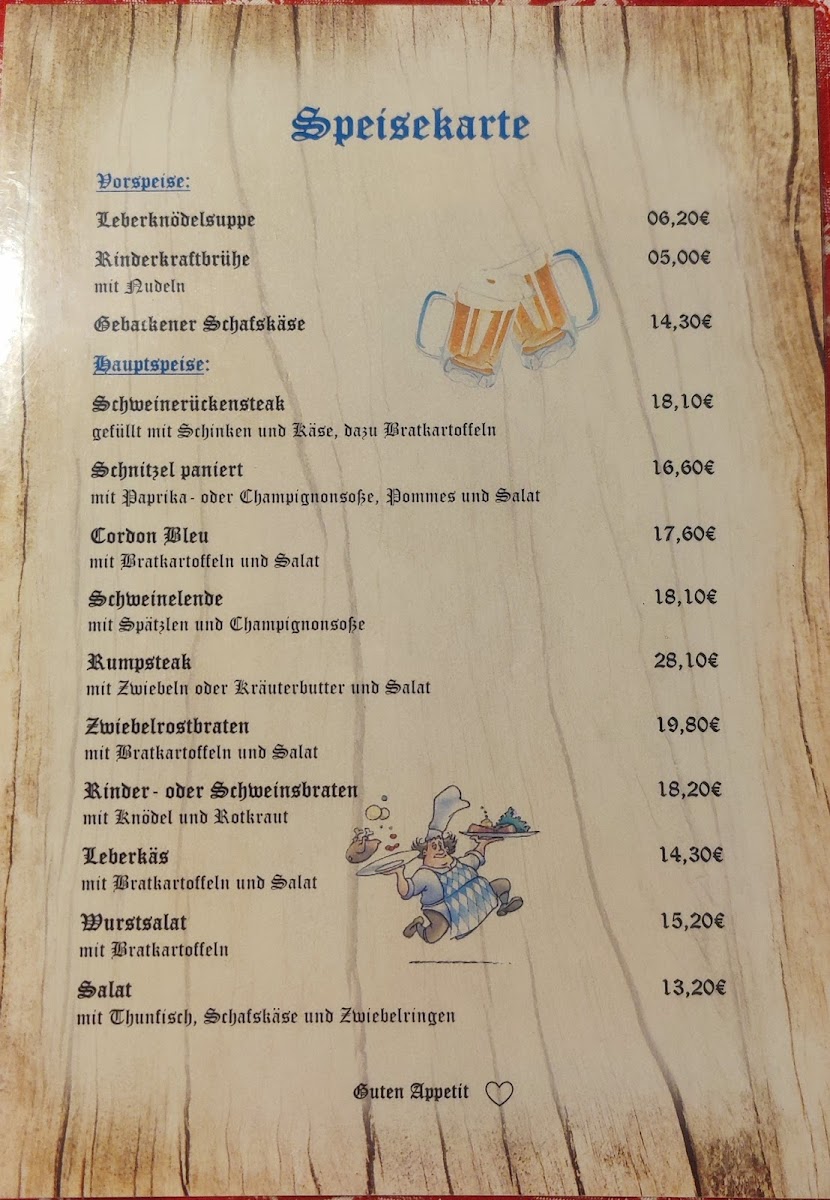 Königlich Bayrische Stuben Photo Menu 1