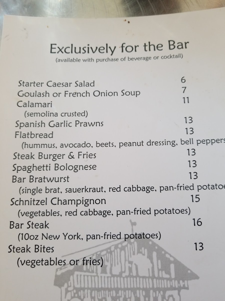 Jack Niemann's Black Forest Steak House Photo Menu 9