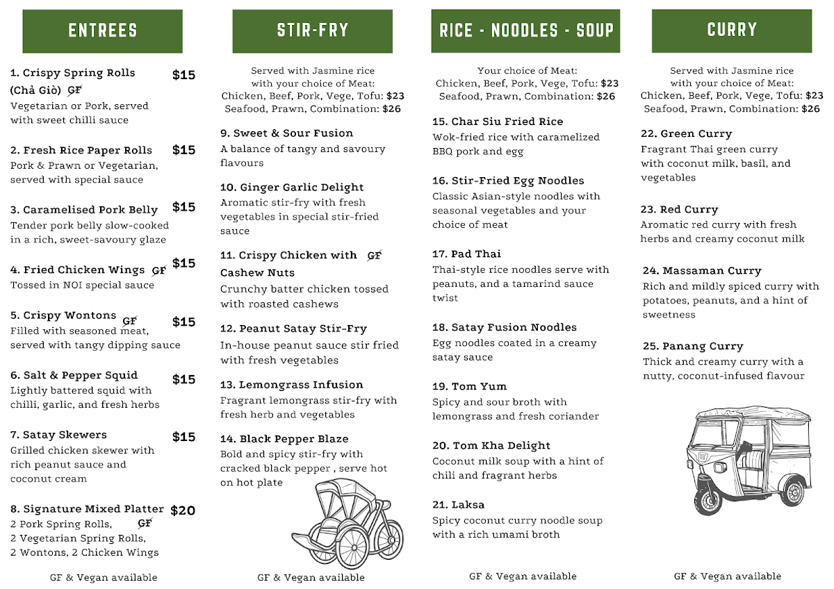 Noi Ferrymead Photo Menu 1