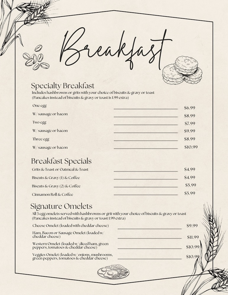 Sweetie Pies Amish Bakery & Cafe Photo Menu 3