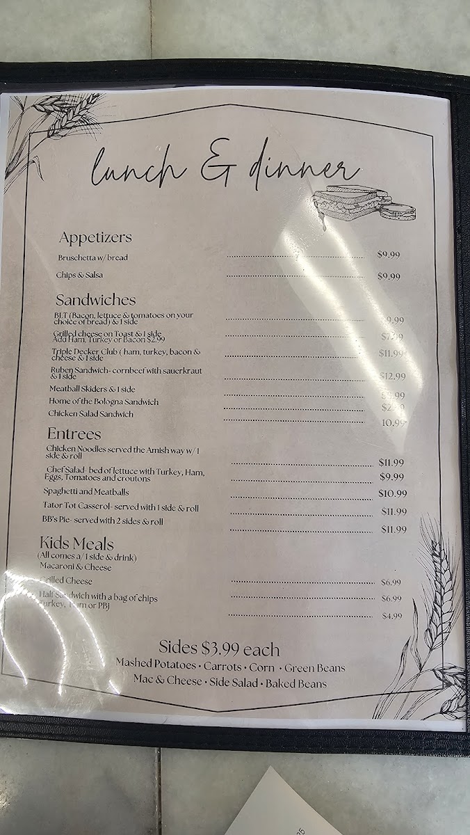 Sweetie Pies Amish Bakery & Cafe Photo Menu 7