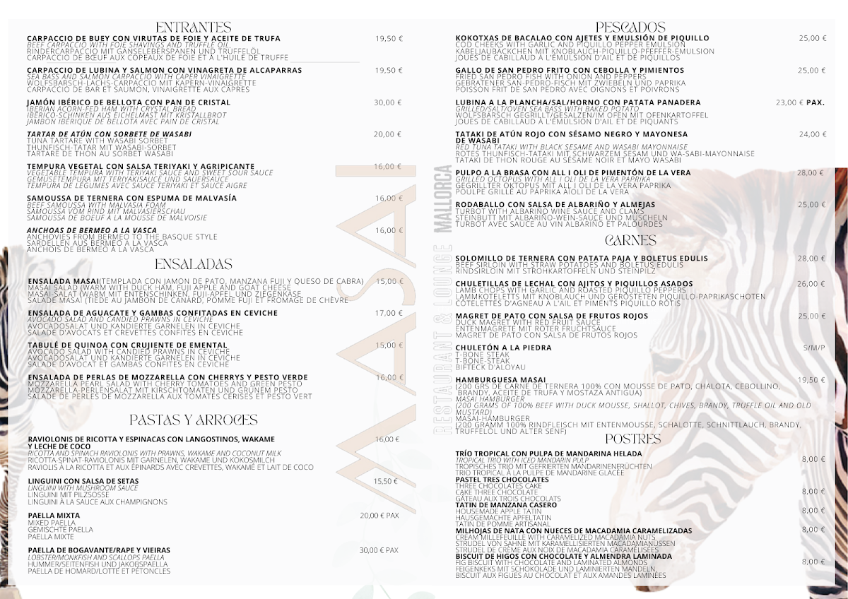 Masai Restaurant & Lounge Photo Menu 1