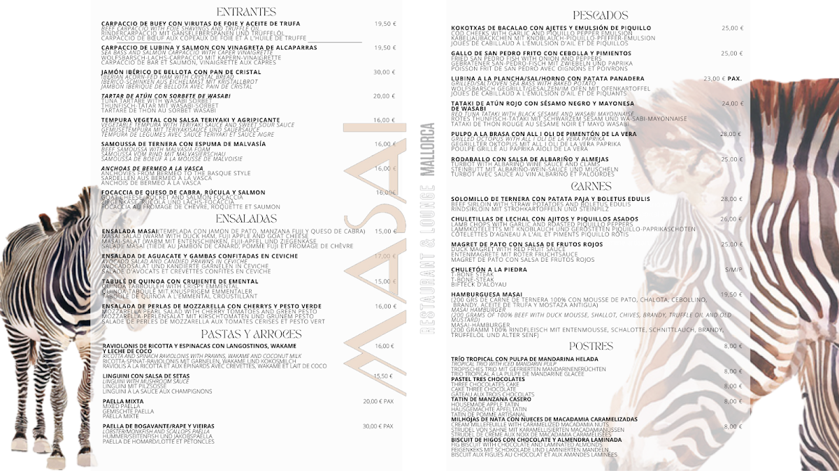 Masai Restaurant & Lounge Photo Menu 2