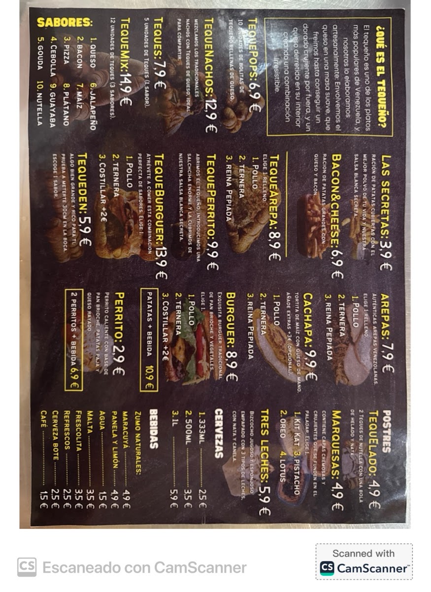 Restaurante Tequeden Photo Menu 1