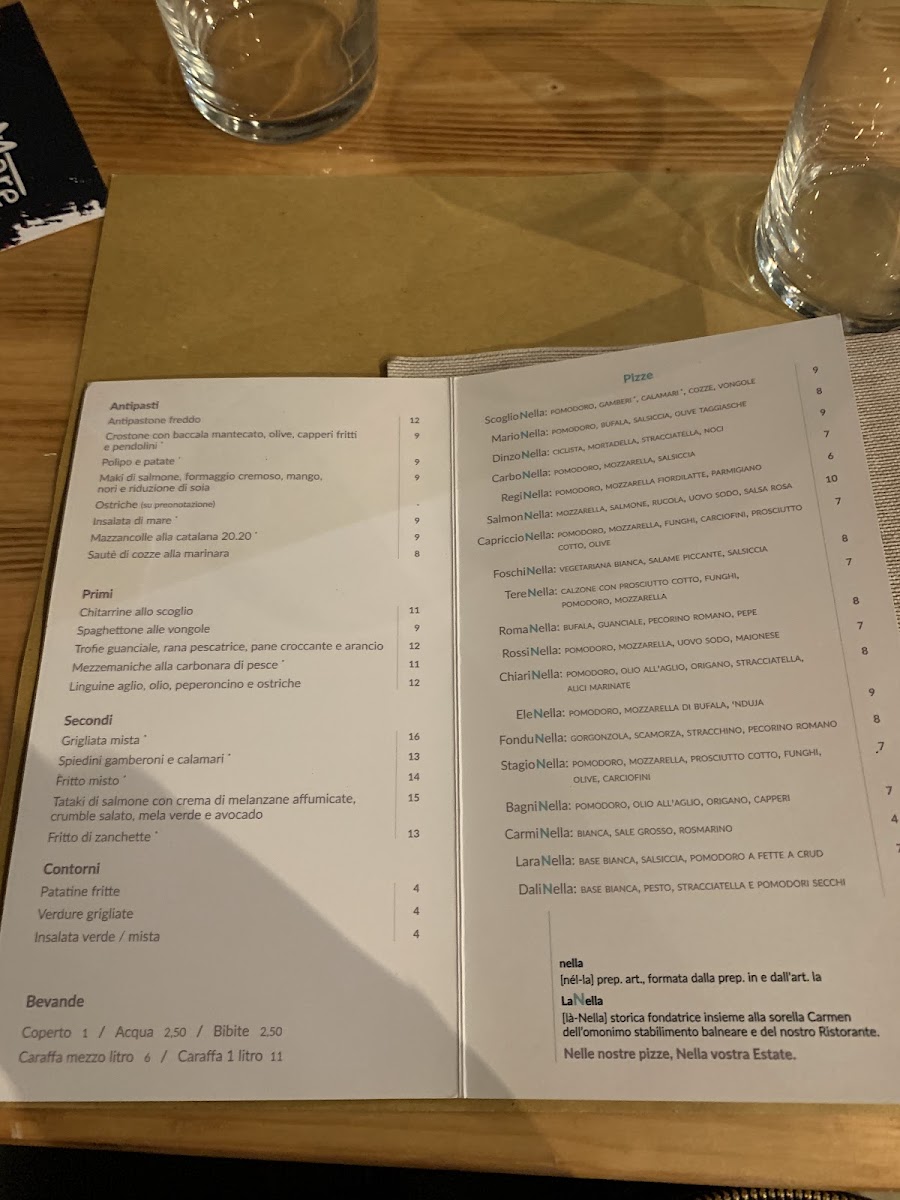 Ristorante Sottomare Photo Menu 1
