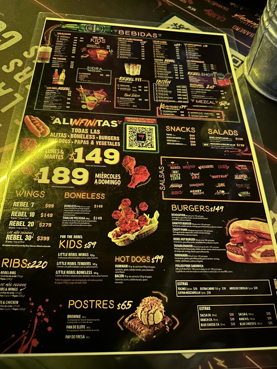 Rebel Wings Ecatepec Photo Menu 3