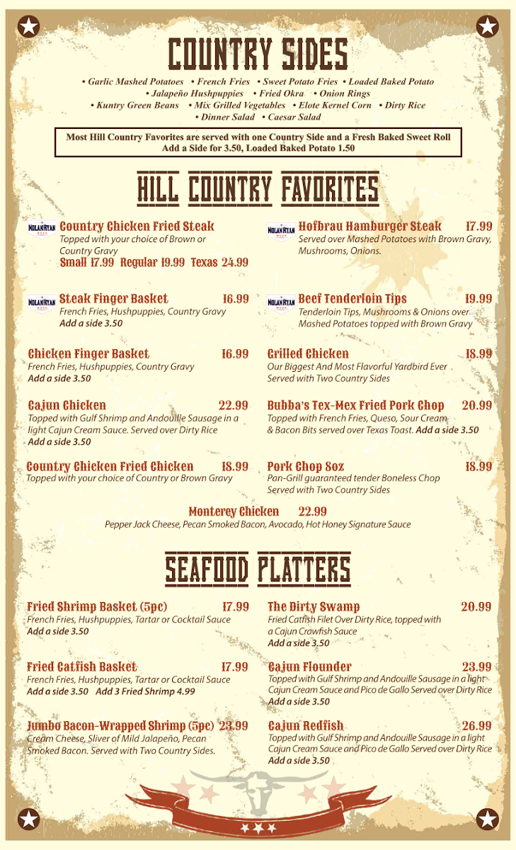 Hofbrau Steaks Photo Menu 1