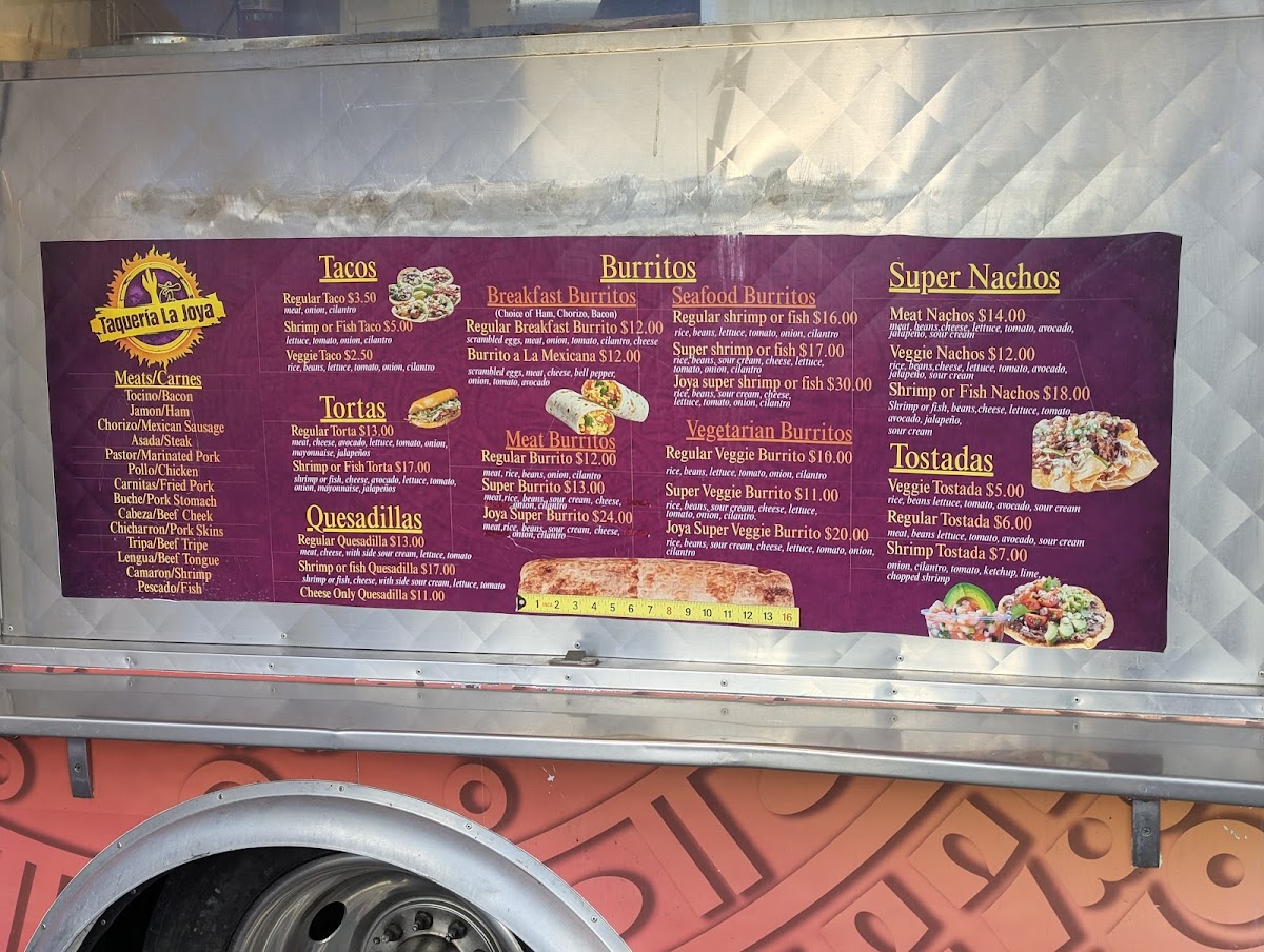 Tacos La Joya Photo Menu 2
