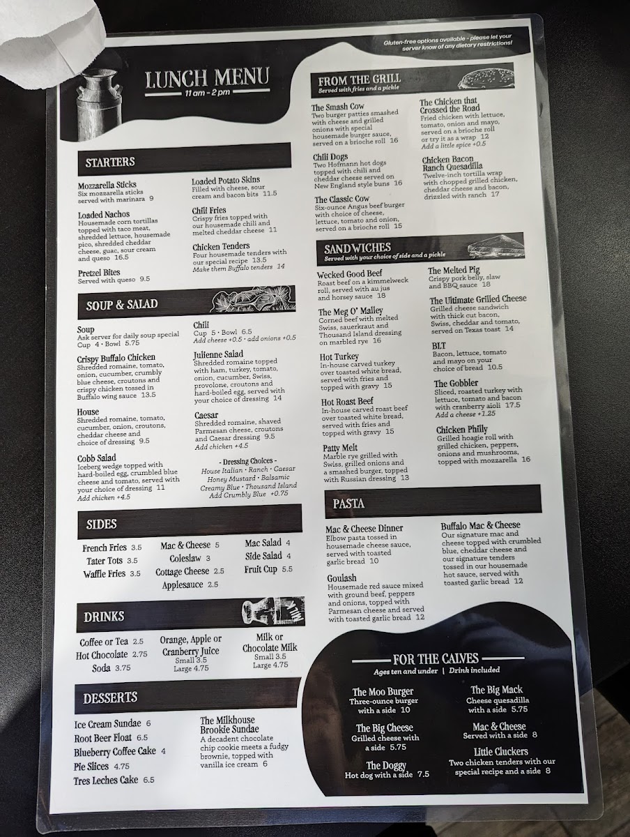 Milkhouse Diner Photo Menu 10