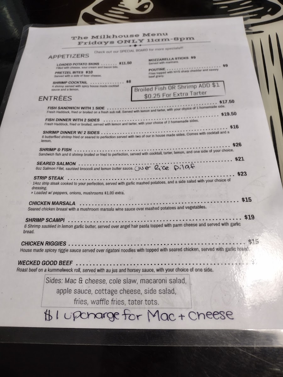 Milkhouse Diner Photo Menu 5