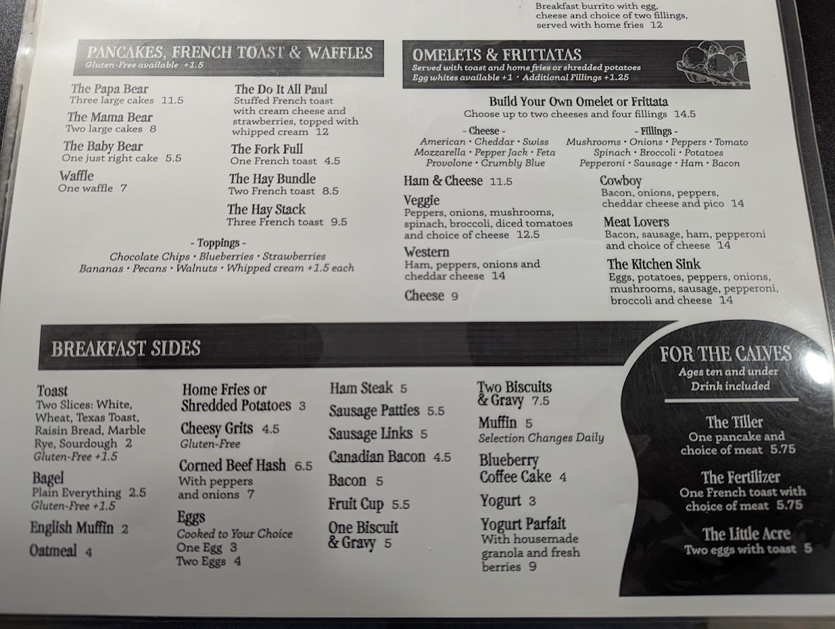 Milkhouse Diner Photo Menu 6