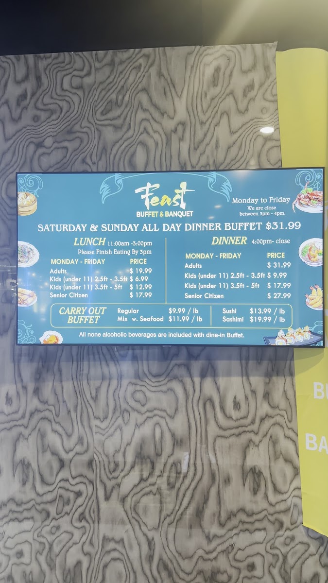 Feast Buffet & Banquet Photo Menu 2