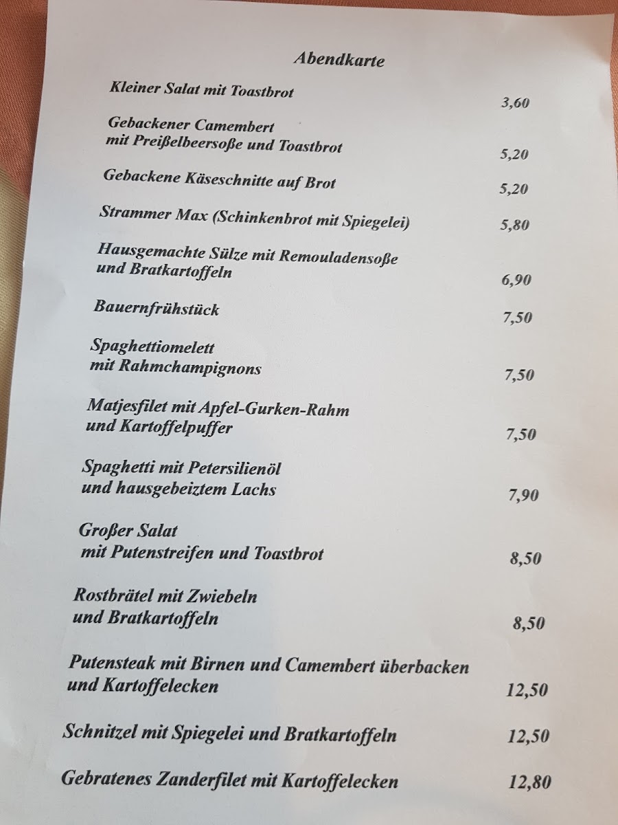 Restaurant Lindenhof Photo Menu 1