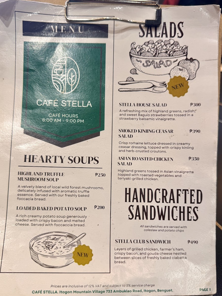 Cafe Stella Itogon Photo Menu 10