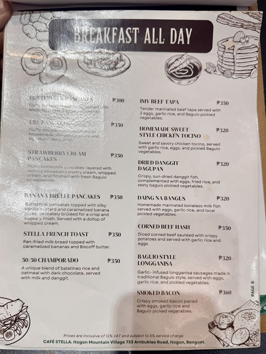 Cafe Stella Itogon Photo Menu 6
