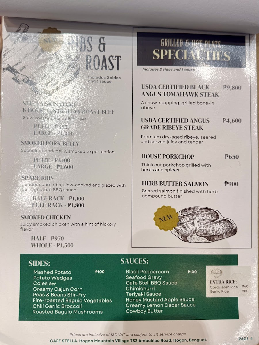 Cafe Stella Itogon Photo Menu 8