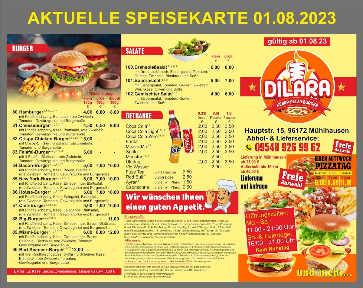 DILARA - Kebap / Pizza / Burger Photo Menu 2