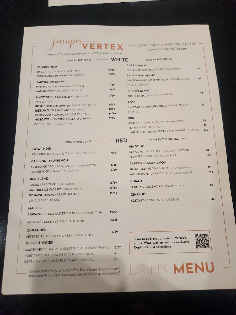 Juniper at Vertex Photo Menu 3