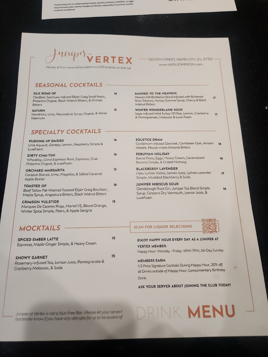 Juniper at Vertex Photo Menu 6