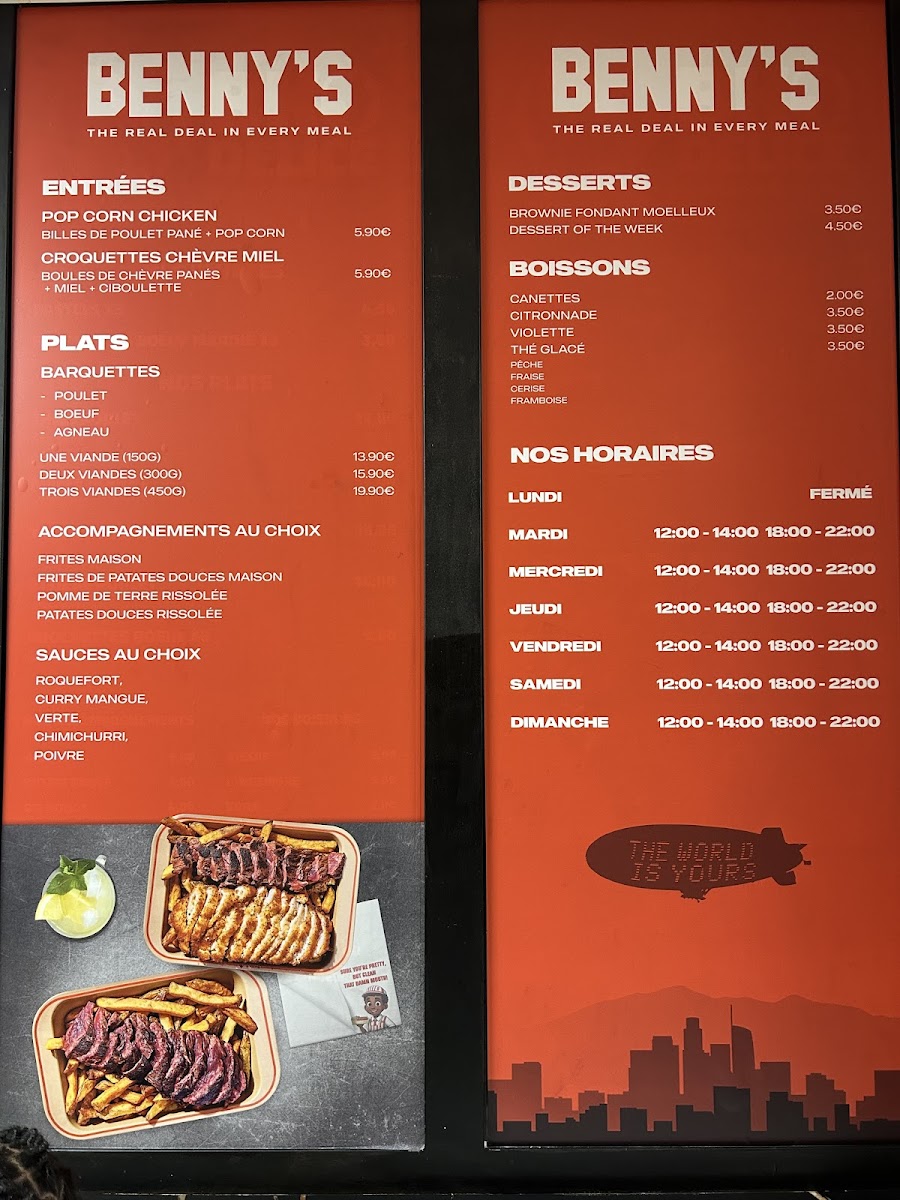 BENNY’S•Grill Street Food Photo Menu 1
