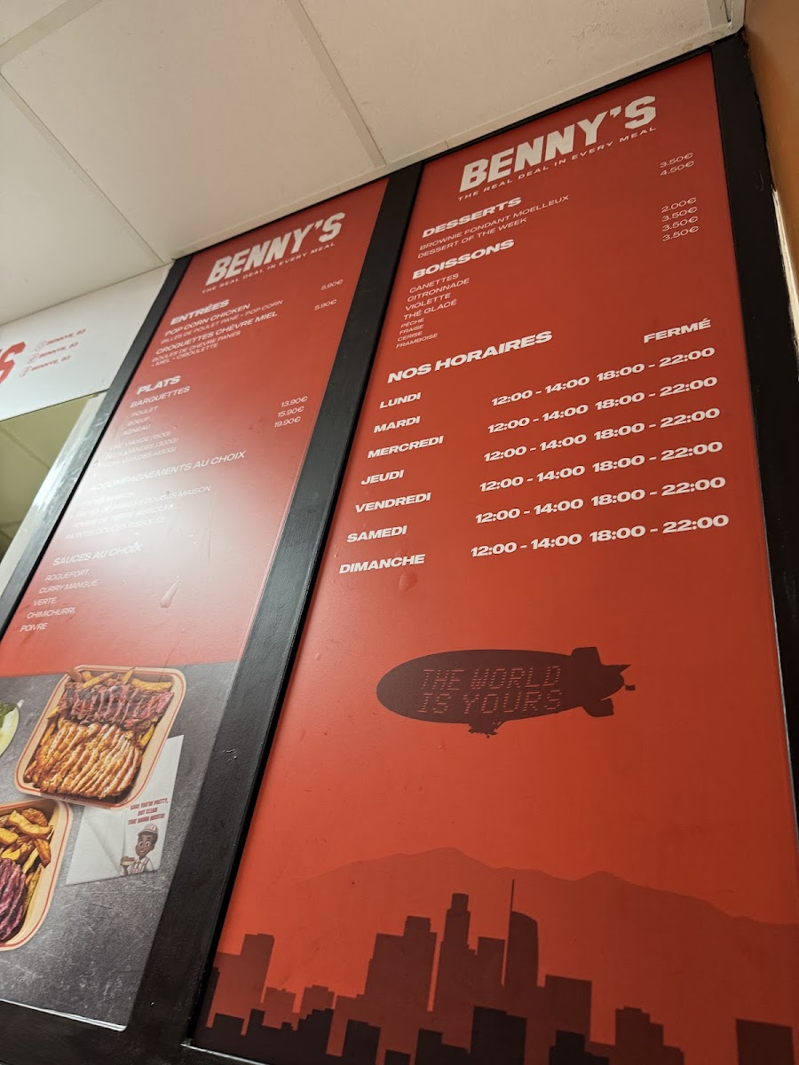 BENNY’S•Grill Street Food Photo Menu 4
