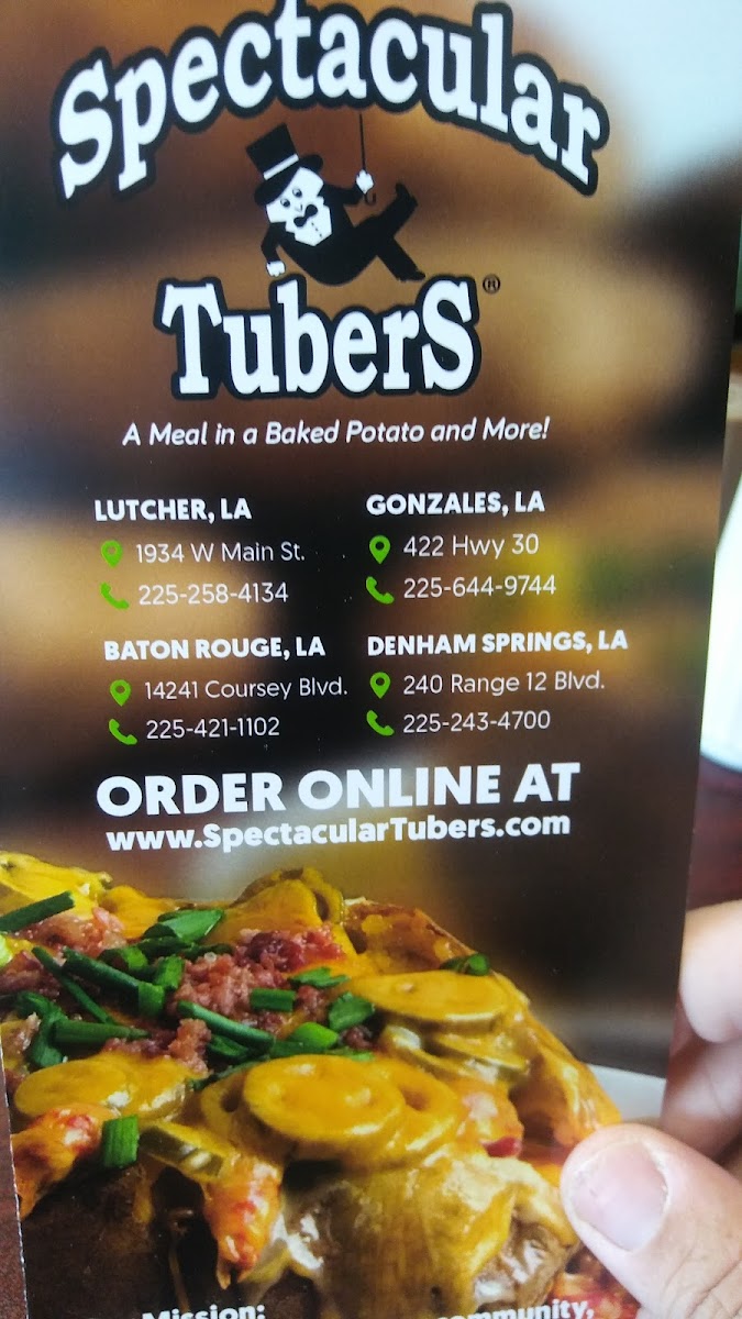 Spectacular Tubers Photo Menu 6